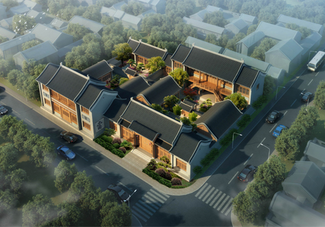 鳥瞰下整齊布局一覽無余 北京四合院裝修設計借鑒