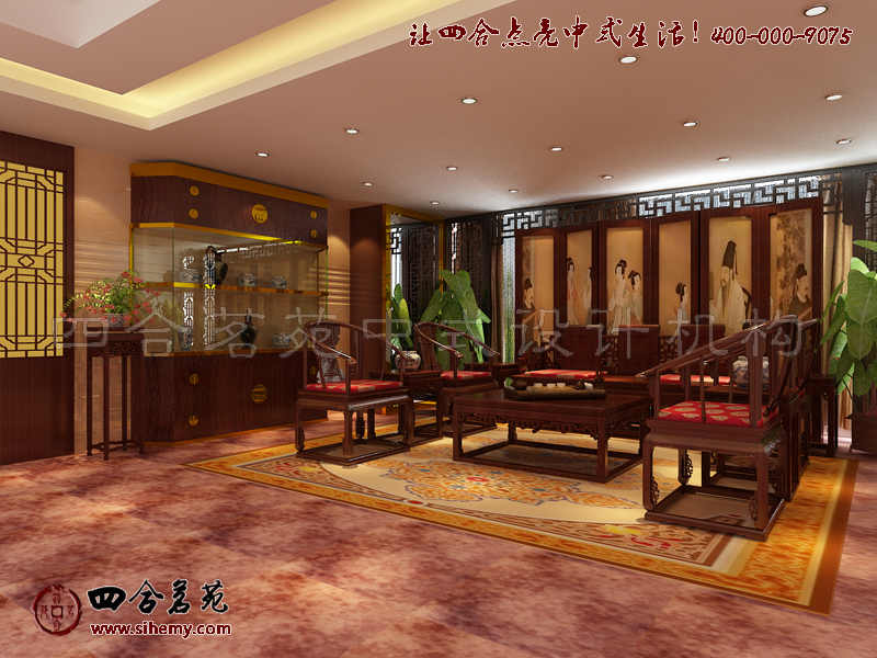 裝飾筆觸鋪陳下呈現古韻 中式茶樓設計效果圖