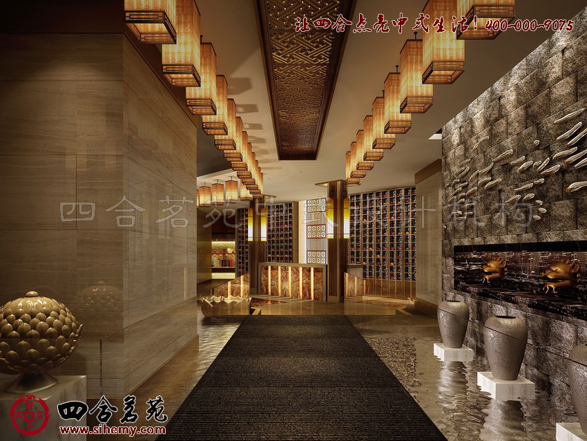 仙風(fēng)道骨的空間裝飾 新豪華茶樓裝修設(shè)計(jì)